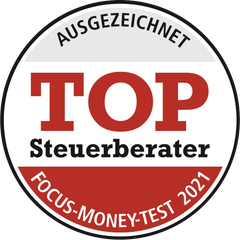 Siegel TOP Steuerberater 2021 von Focus Money